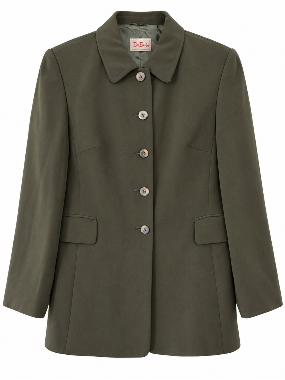 Betty Barclay Olive Green Longline Blazer Jacket EU 38 Polyester